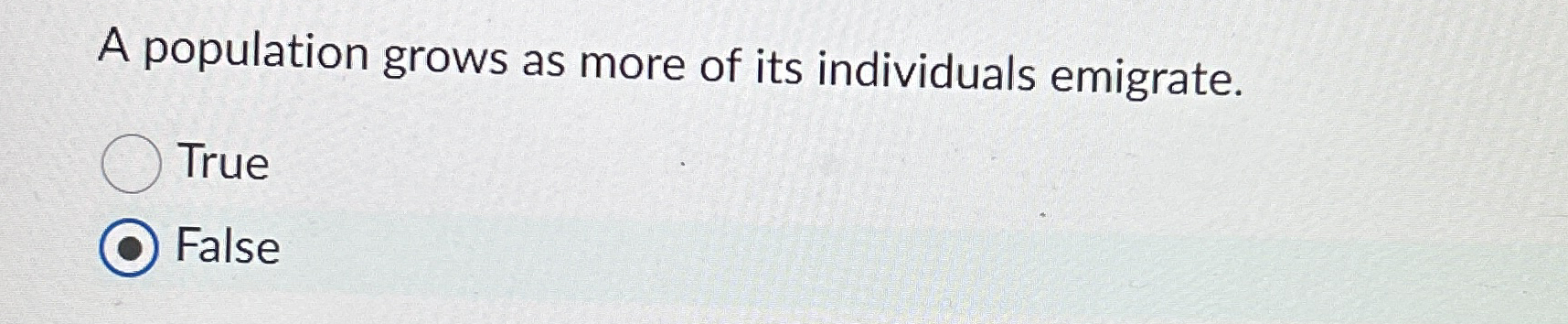 A population grows as more of its individuals