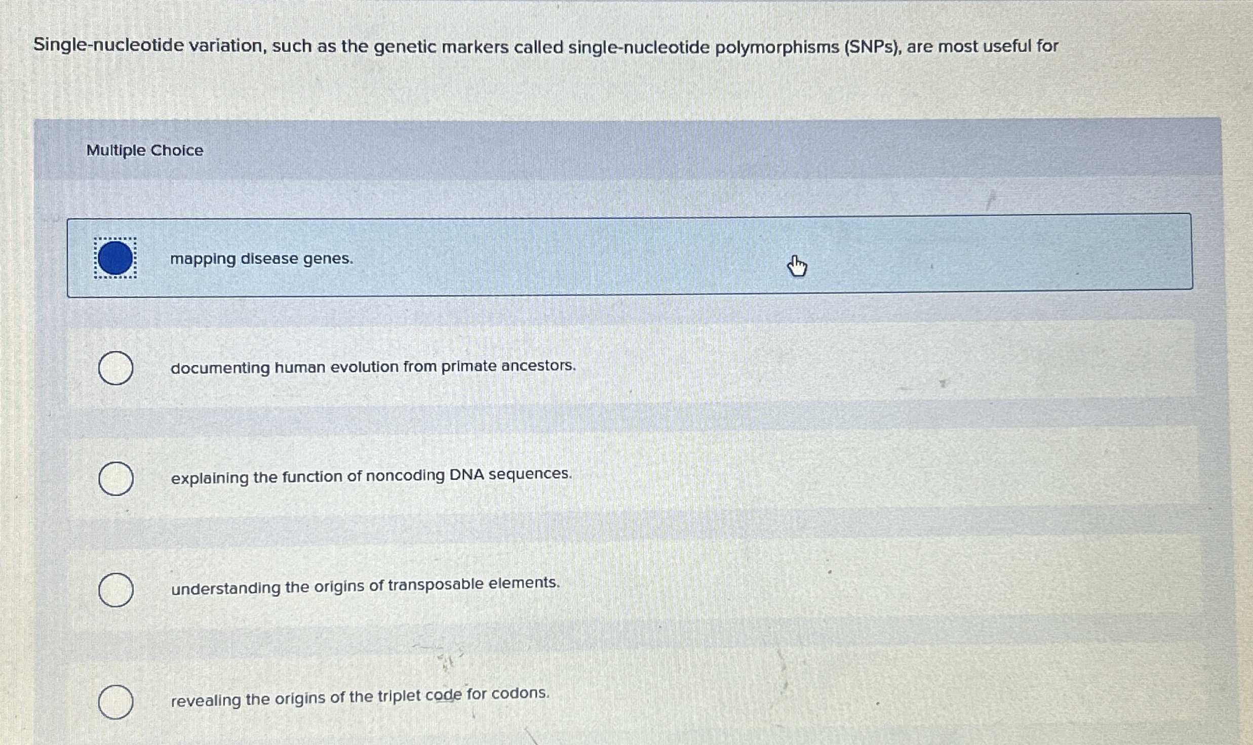Single - nucleotide variation, such as the