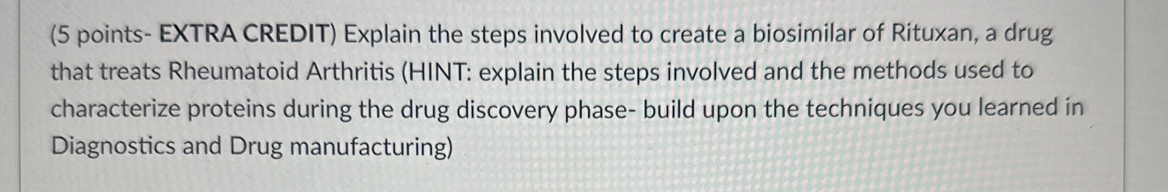 ( 5 points - EXTRA CREDIT ) Explain the steps