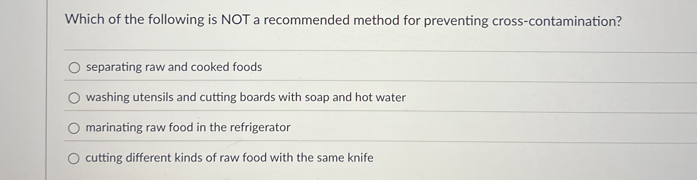Which of the following is NOT a recommended