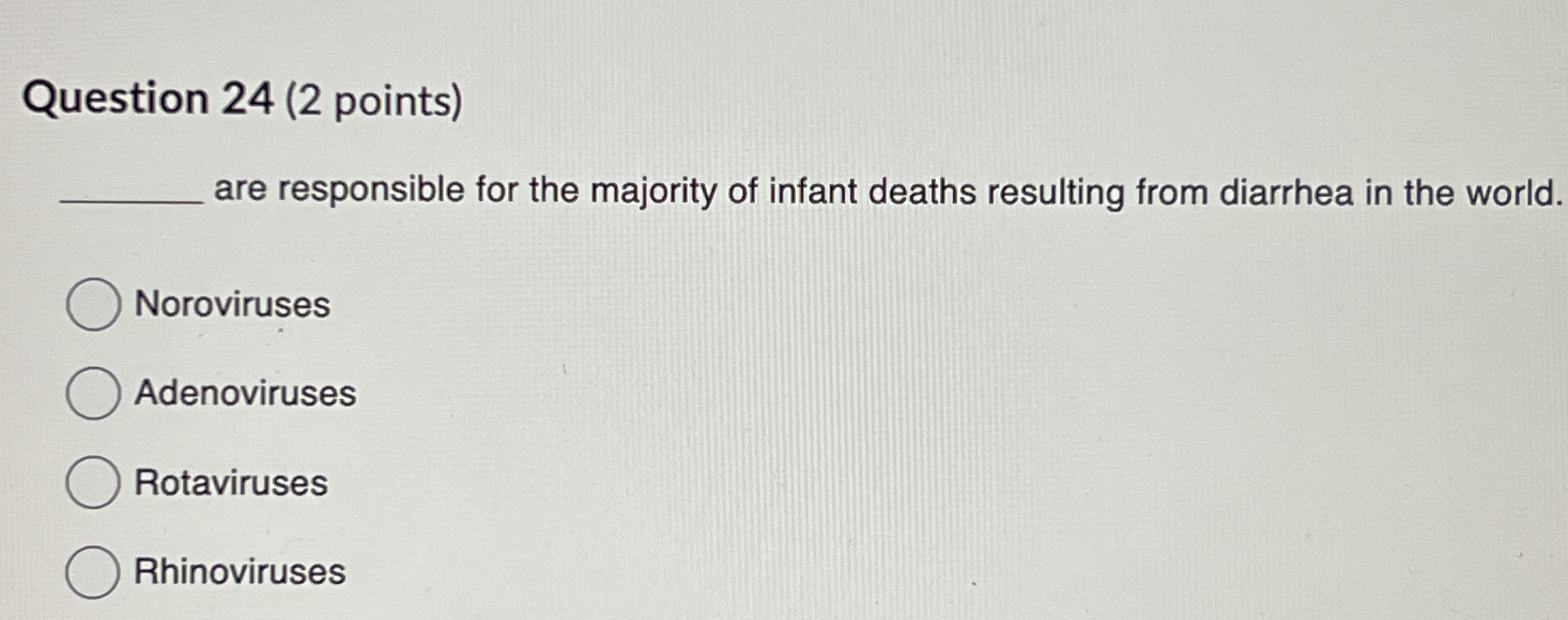 Question 2 4 ( 2 points ) are responsible for the