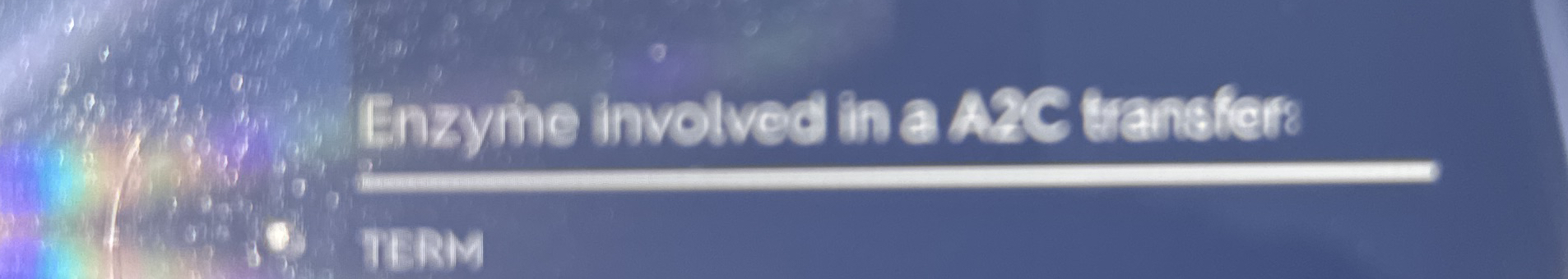 Enzyme involved in a AzC transfer: TERM