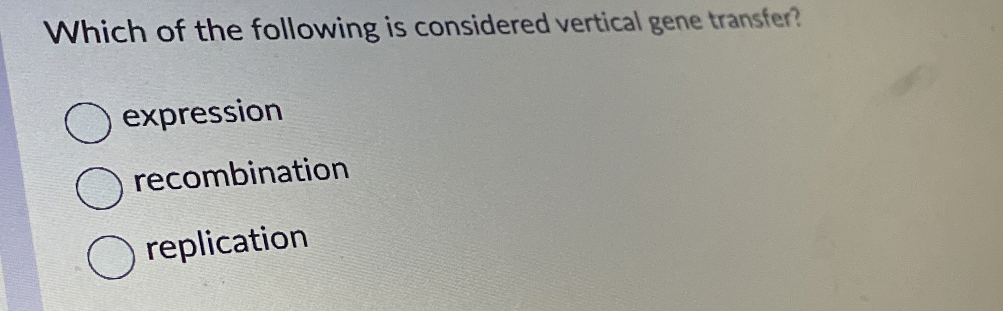 Which of the following is considered vertical