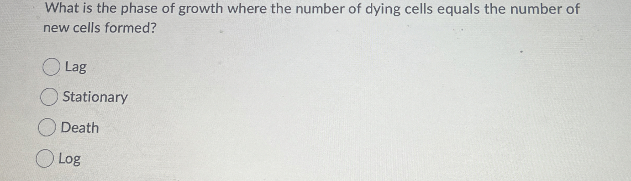 What is the phase of growth where the number of