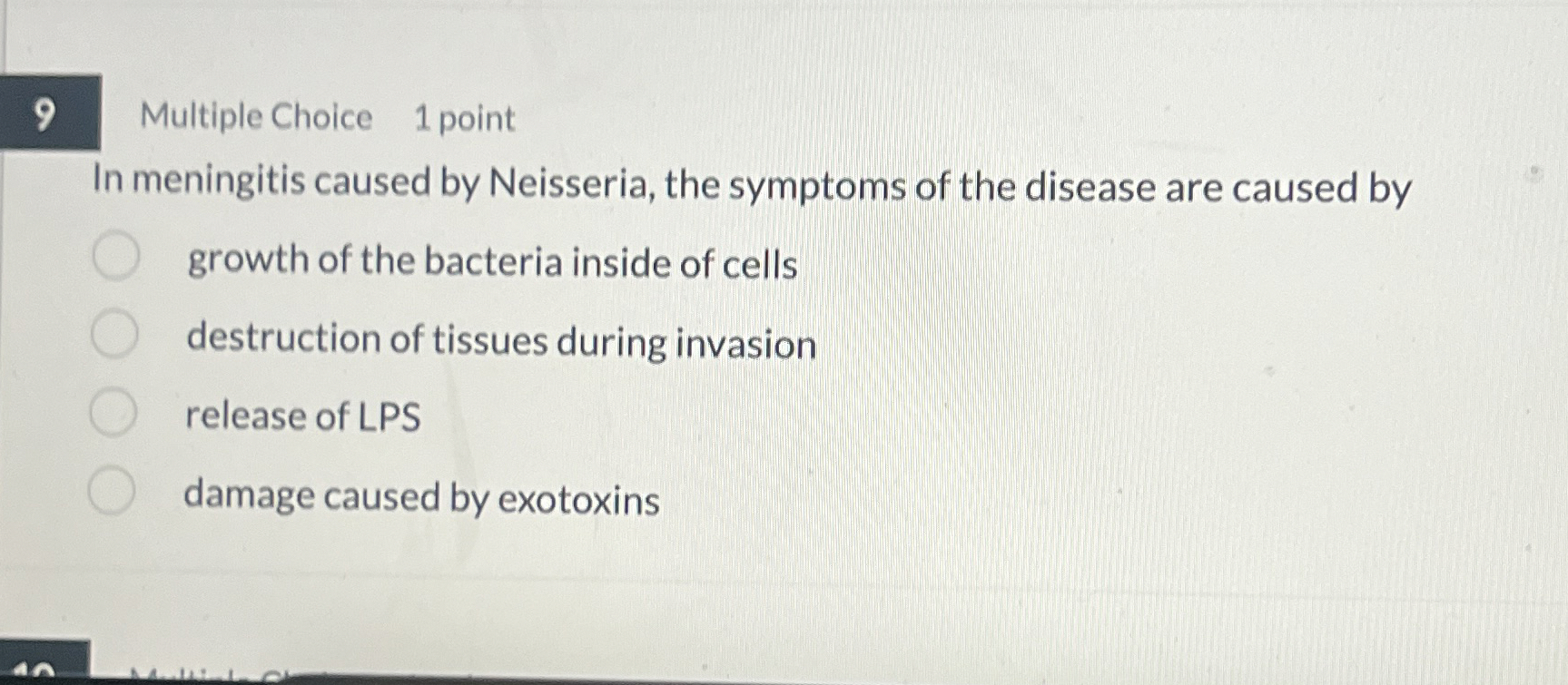 8 Multiple Choice 1 point What do all bacteria
