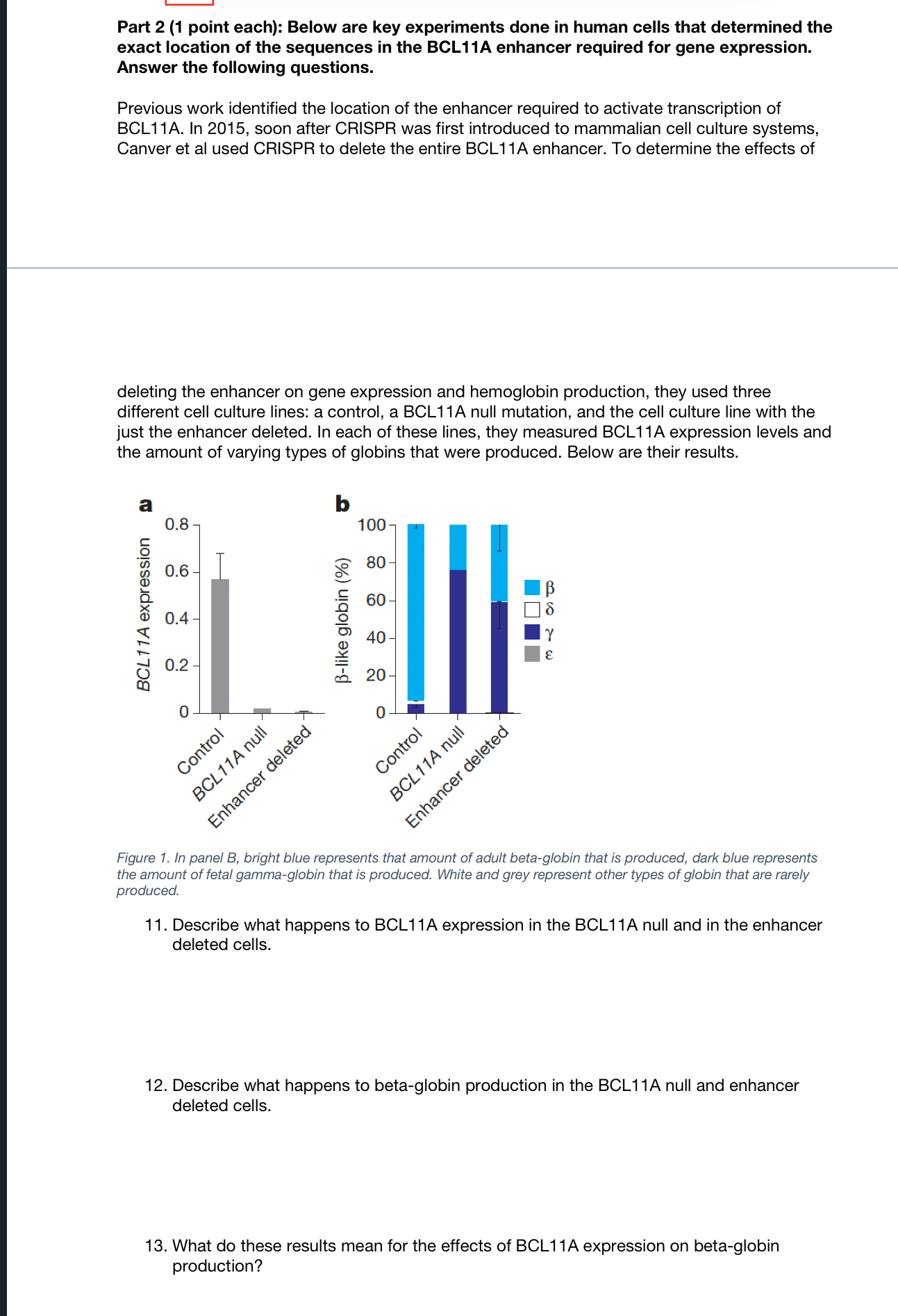 Part 2 ( 1 point each ) : Below are key