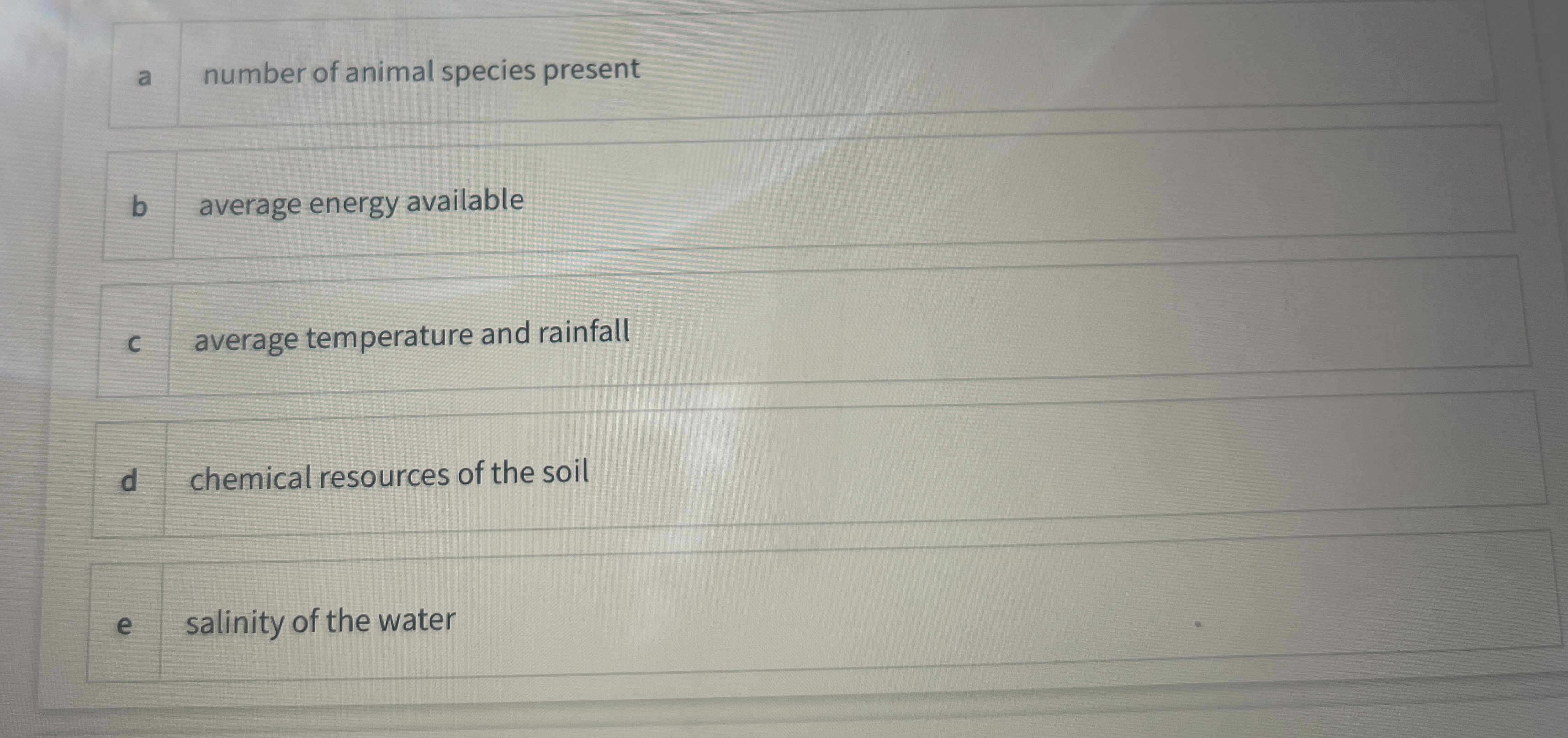 when defining terrestrial biomes, which of the