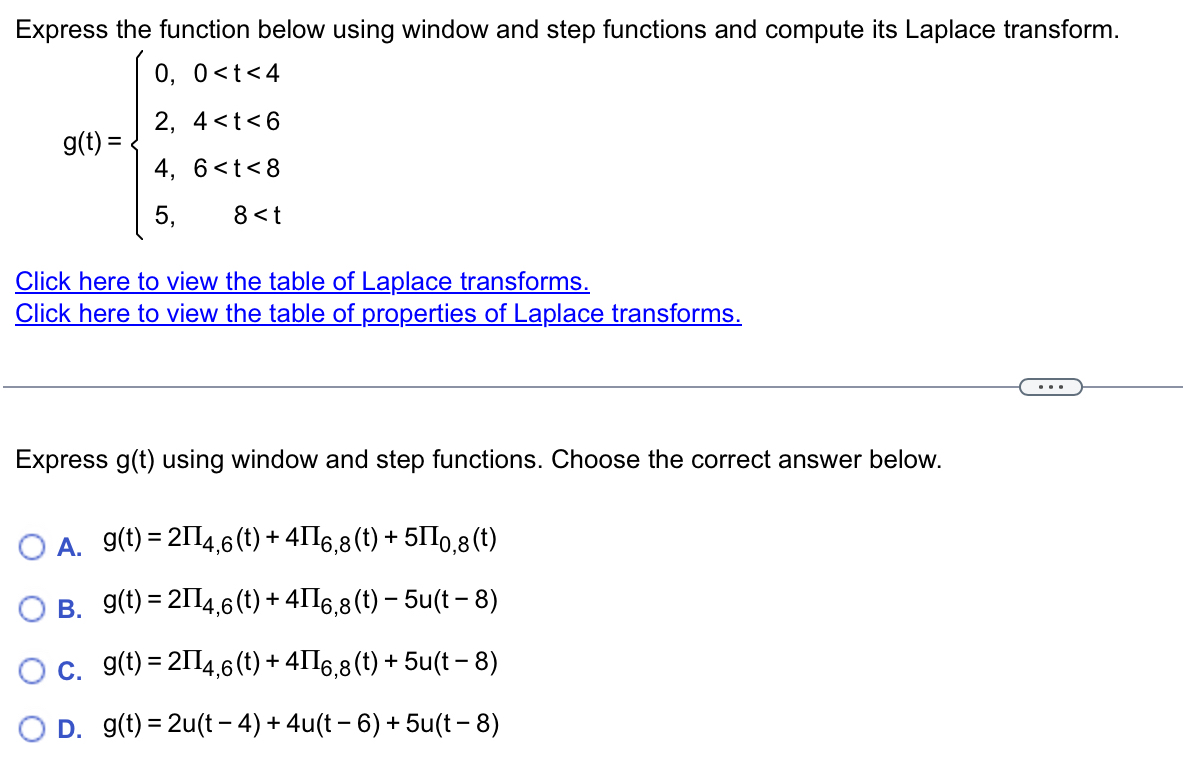 Express the function below using window and step