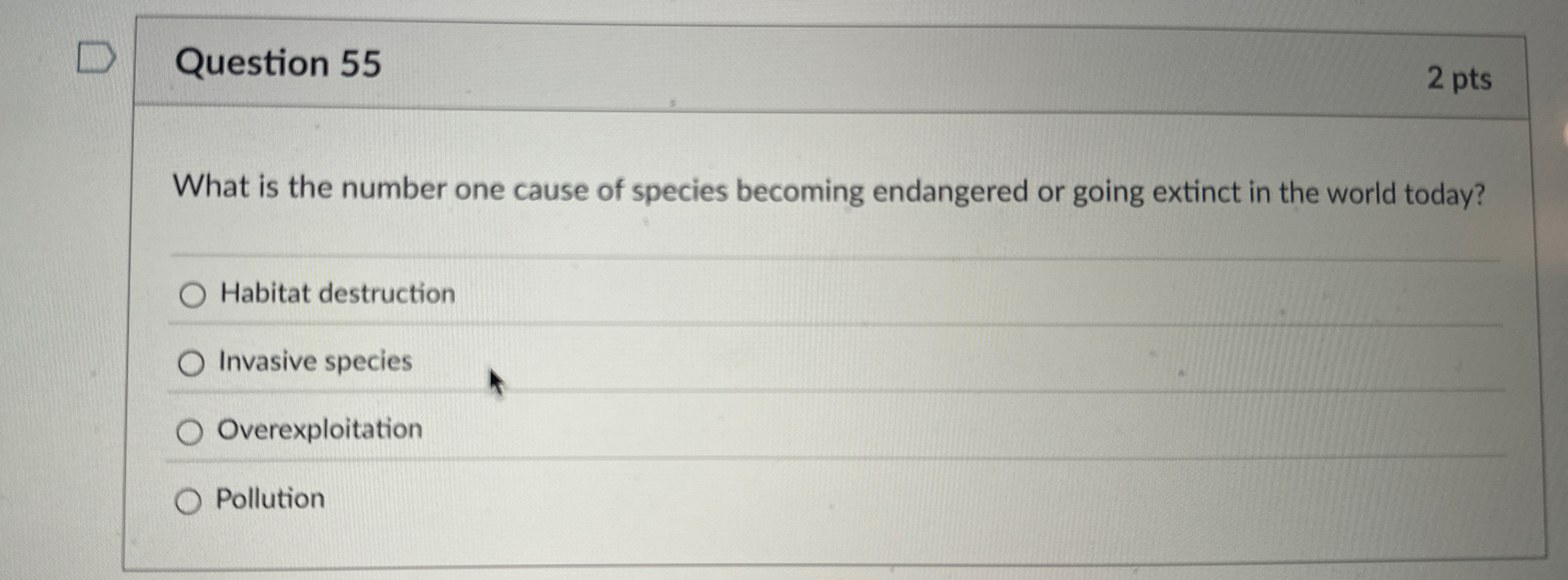 Question 5 5 2 pts What is the number one cause
