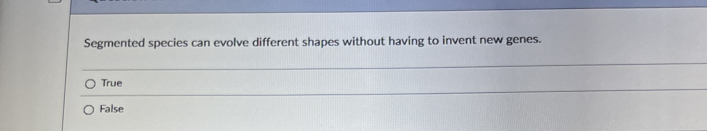 Segmented species can evolve different shapes