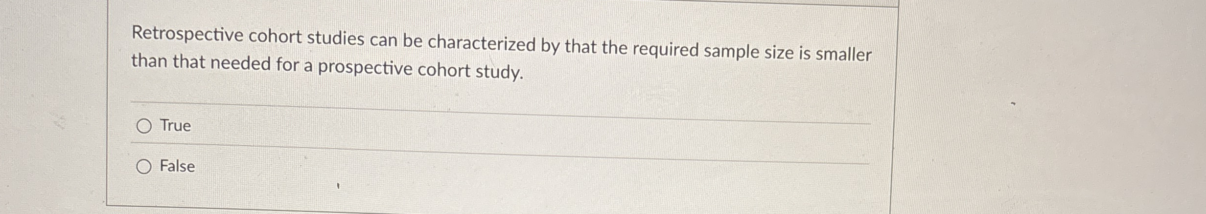 Retrospective cohort studies can be characterized