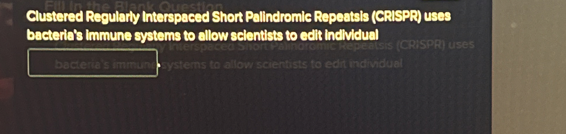 Glustered Regulaty Interspaced Shor Palindromle