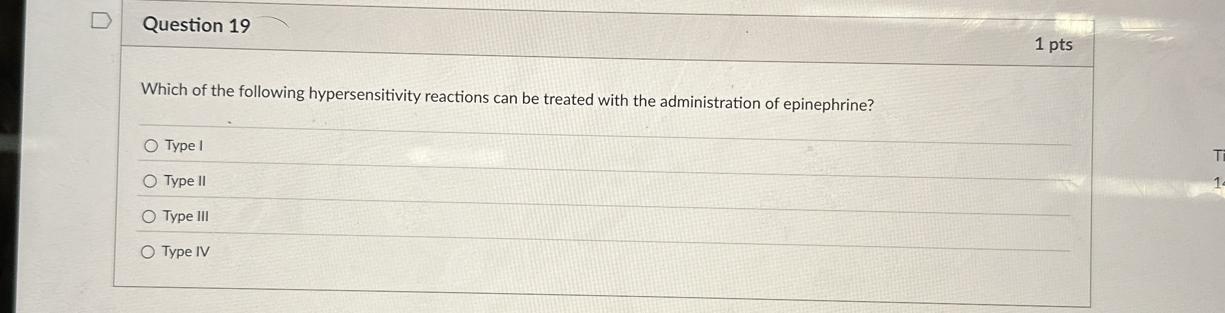 Question 1 9 1 pts Which of the following