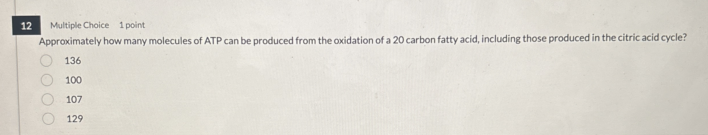 1 2 Multiple Choice 1 point Approximately how