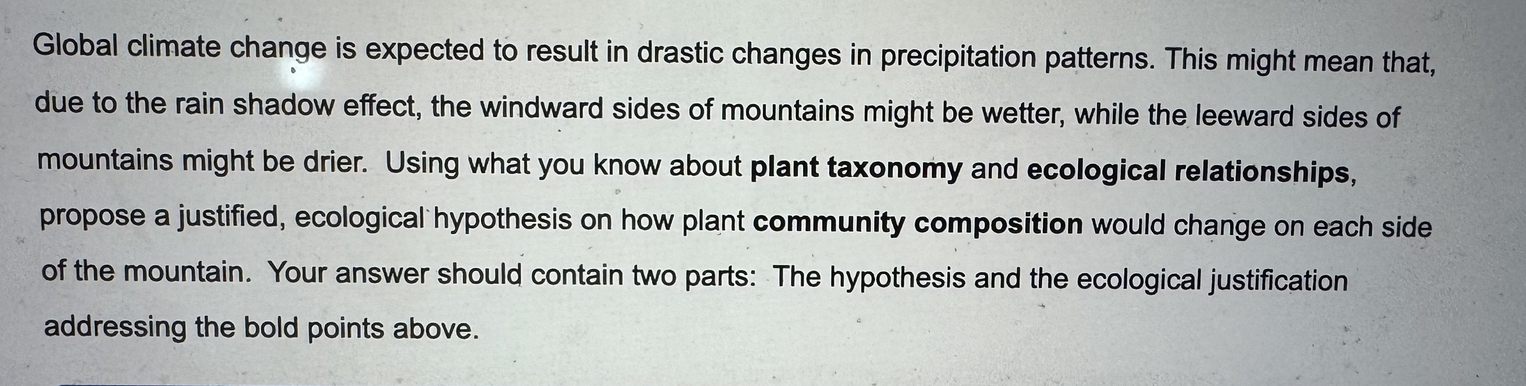 Based on your hypothesis from the previous