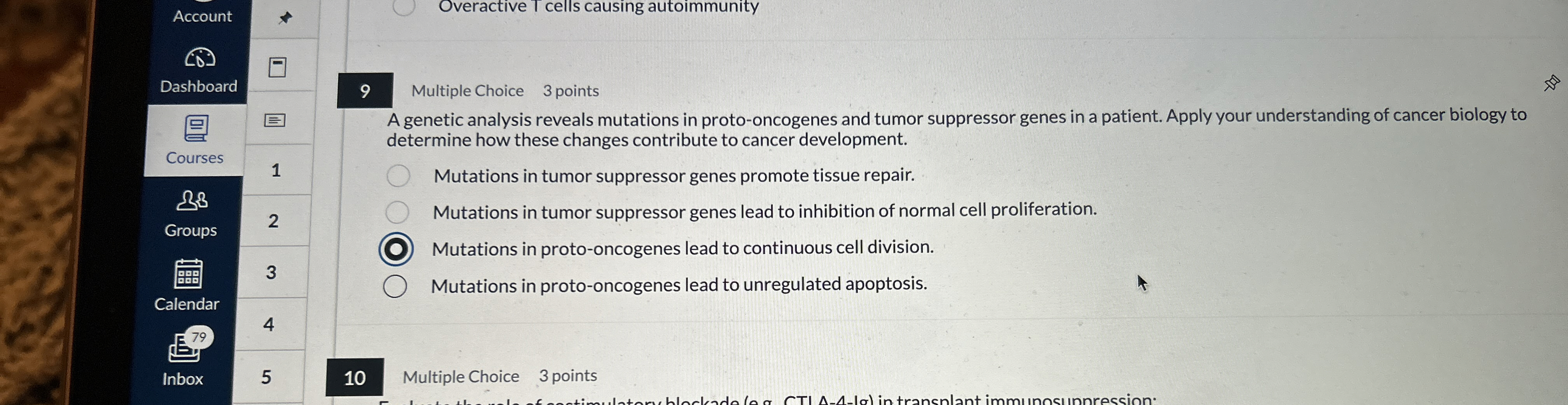Account Overactive I cells causing autoimmunity 9