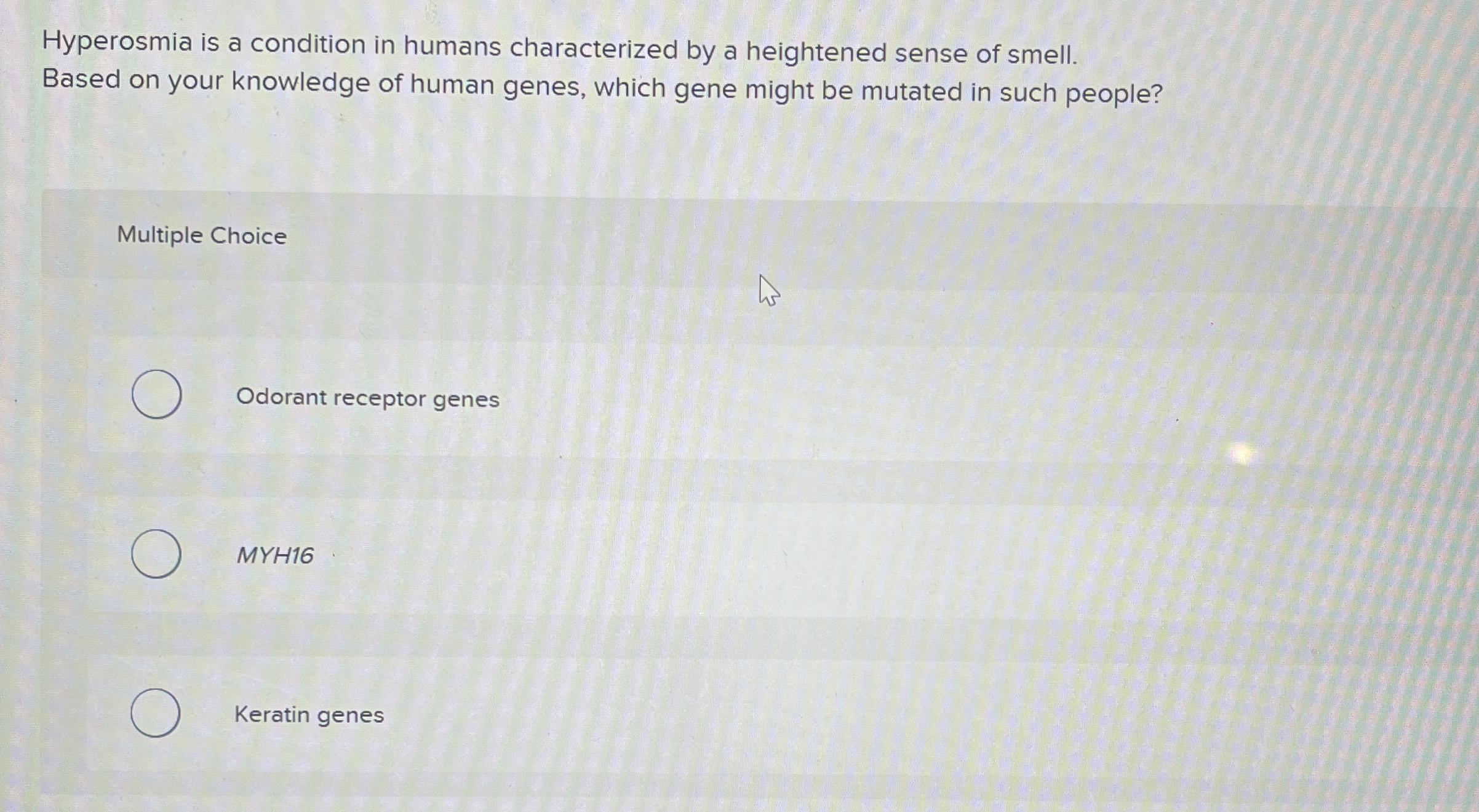 Hyperosmia is a condition in humans characterized