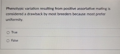 Phenotypic variation resulting from positive