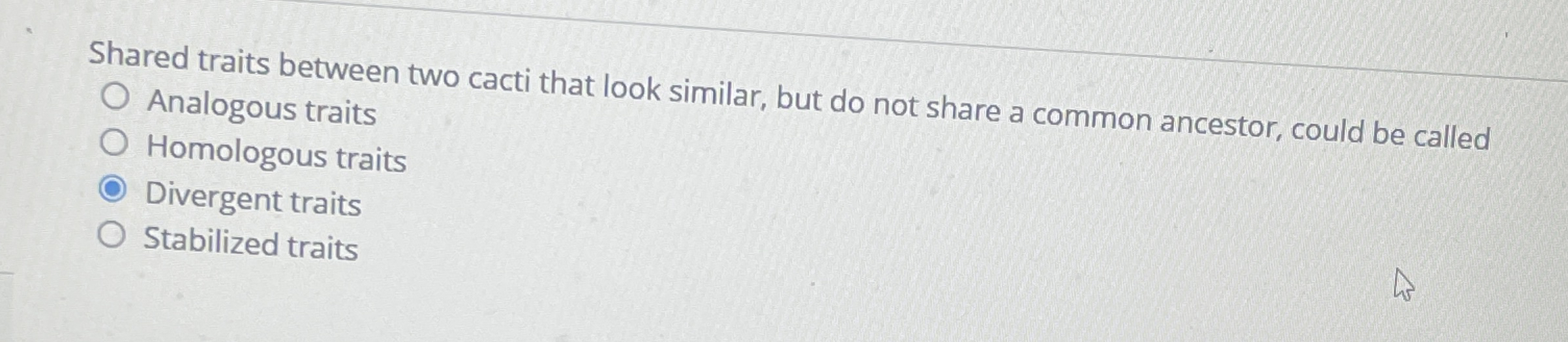 Shared traits between two cacti that look