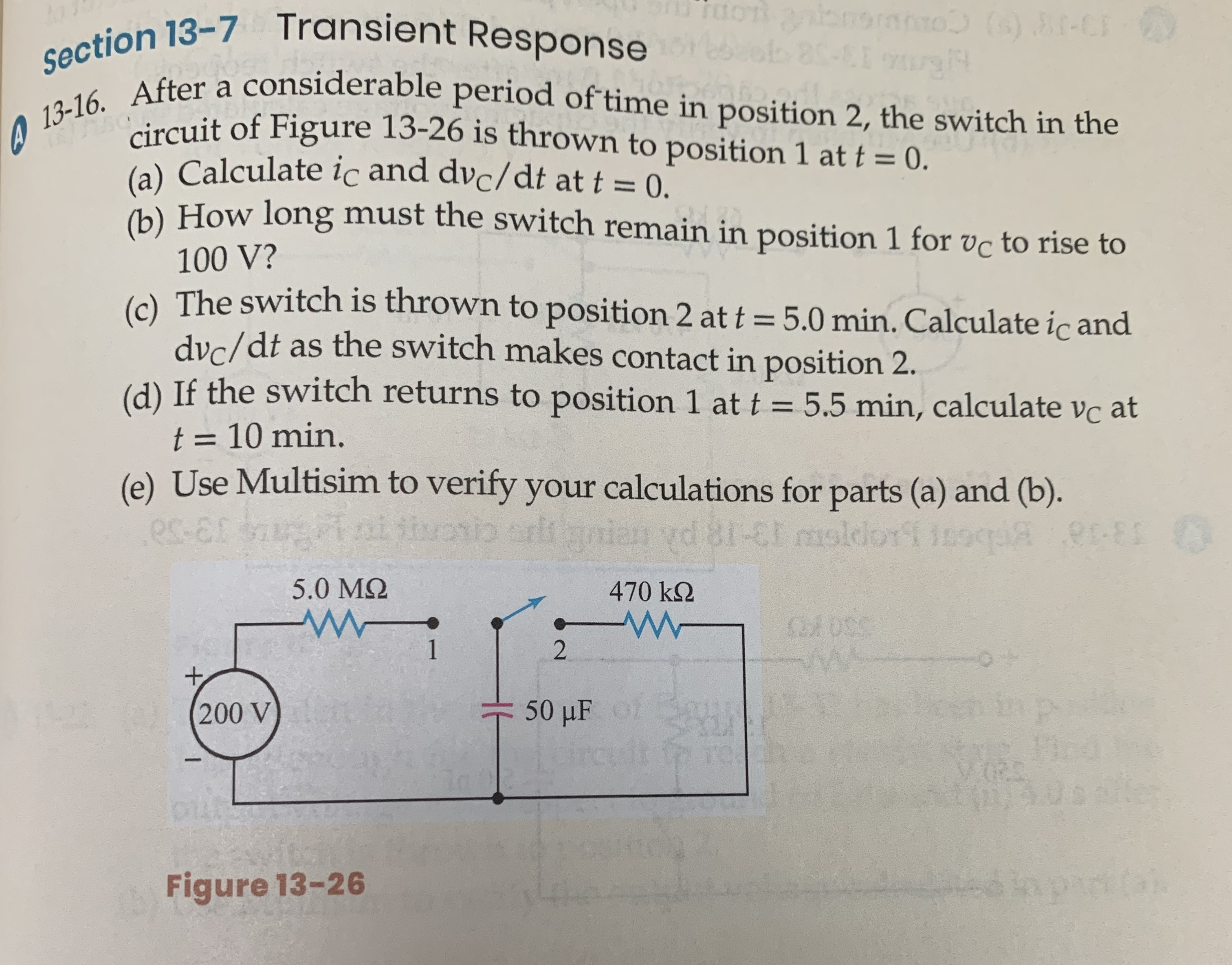 section 1 3 - 7 Transient Response 1 3 - 1 6 .