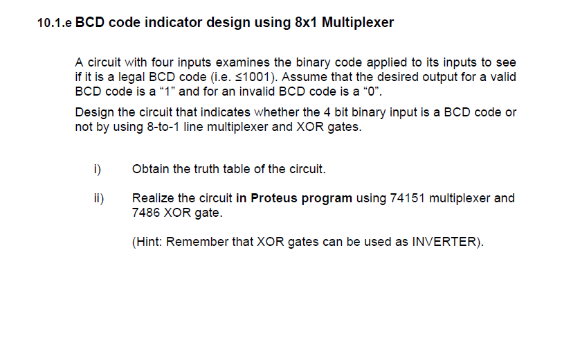 1 0 . 1 . e BCD code indicator design using \ ( 8