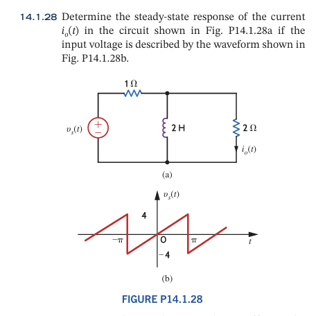 1 4 . 1 . 2 8 Determine the steady - state