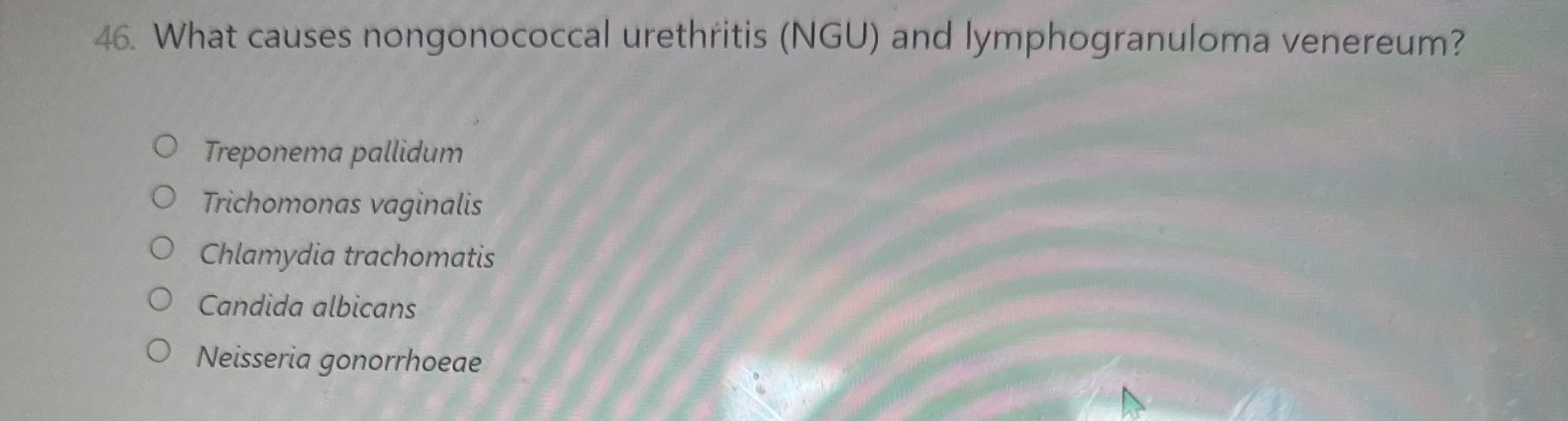 What causes nongonococcal urethritis ( NGU ) and