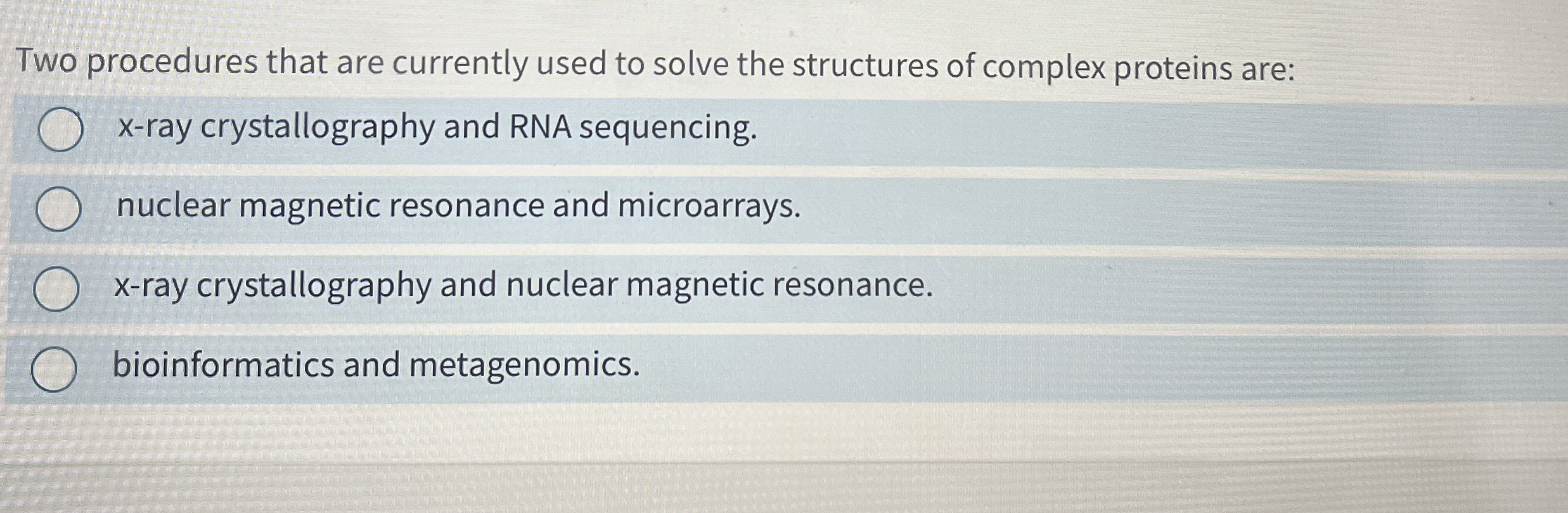 Two procedures that are currently used to solve