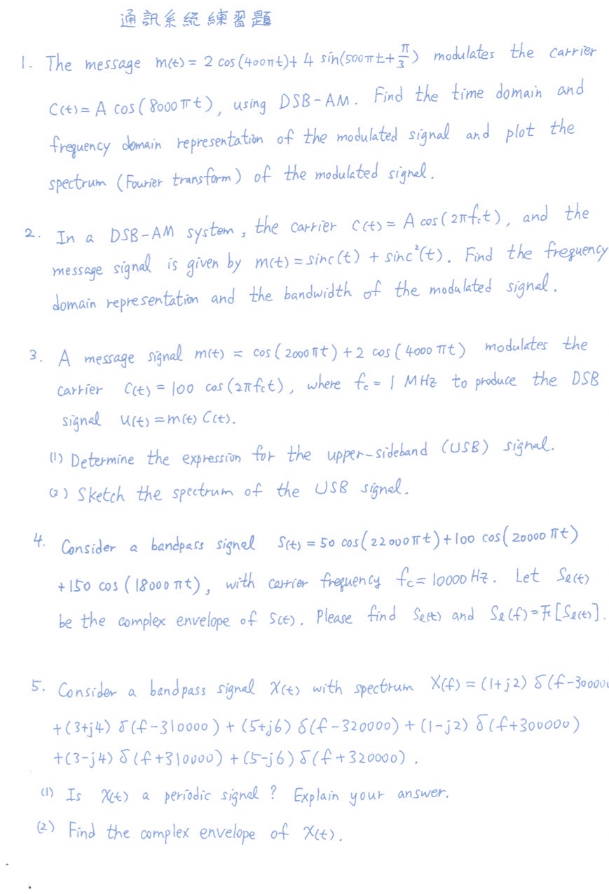 The message m ( t ) = 2 c o s ( 4 0 0 t ) + 4 s i
