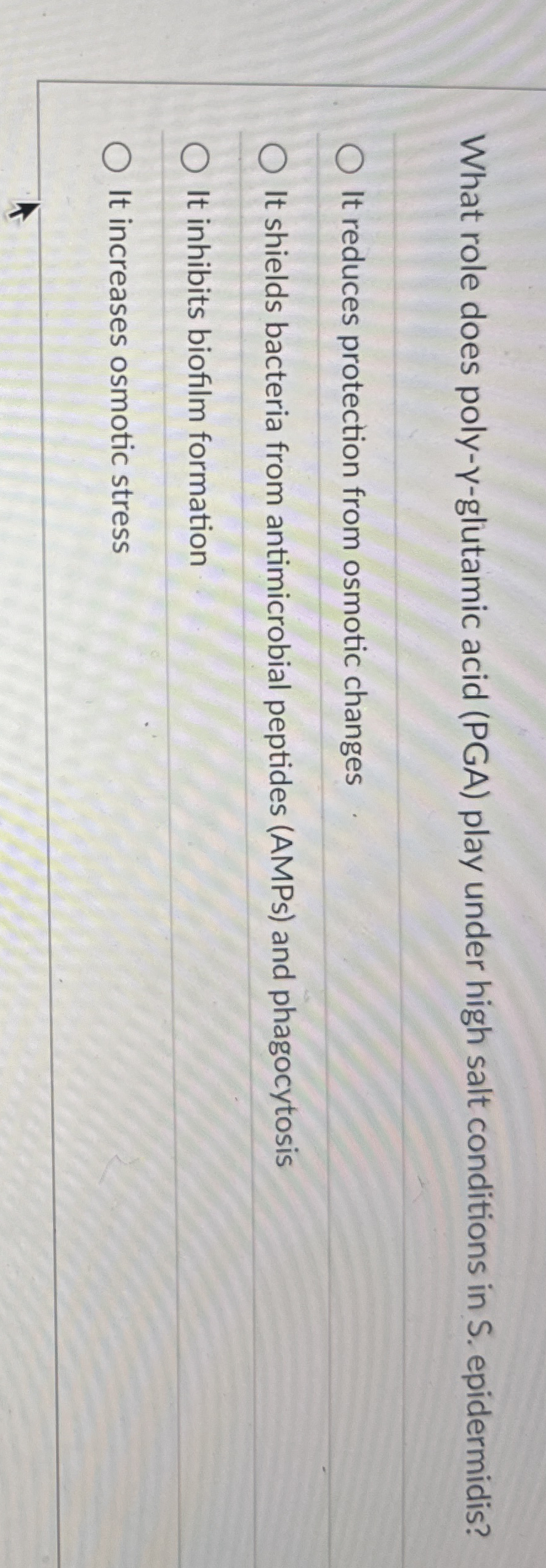 What role does poly - - glutamic acid ( PGA )