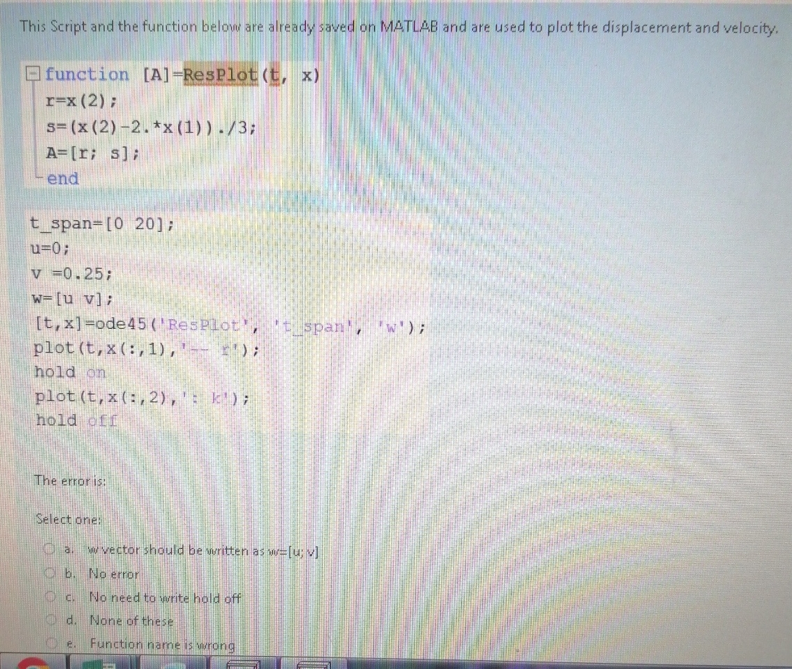 This Script and the function below are already