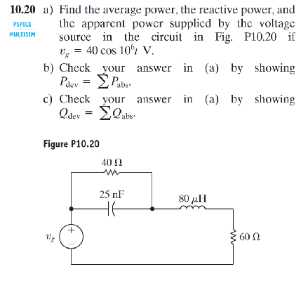 1 0 . 2 0 av _ ( F ) = 4 0 cos 1 0 ^ ( 6 ) tV .