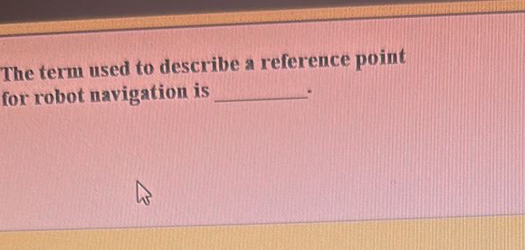 The term used to describe a reference point for