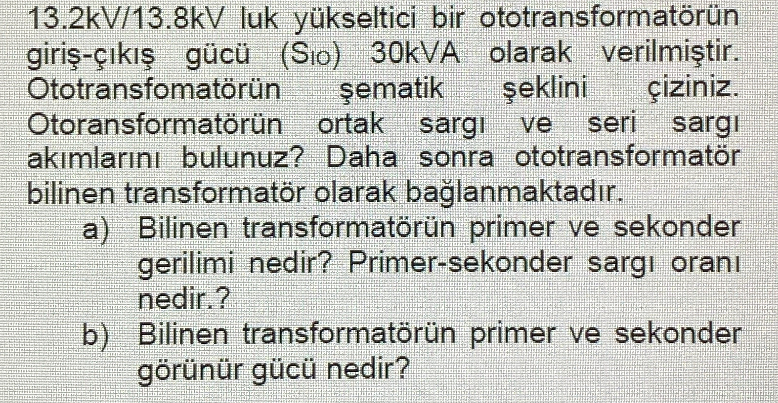 1 3 . 2 k V 1 3 . 8 k V luk y kseltici bir