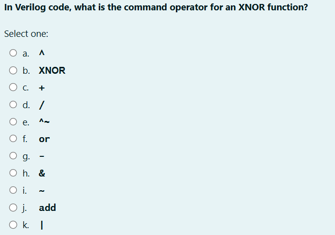 In Verilog code, what is the command operator for