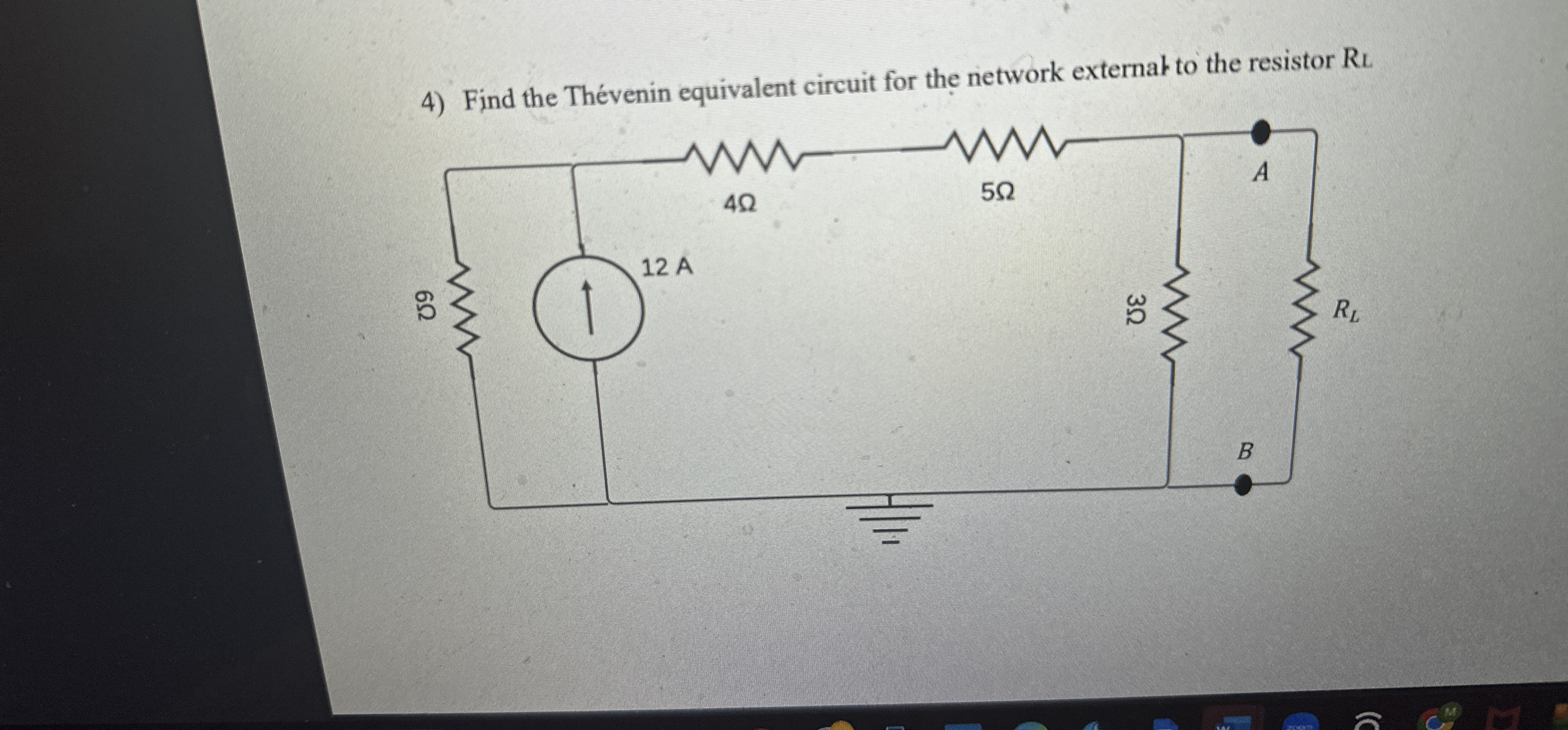 Find the Th venin equivalent circuit for the