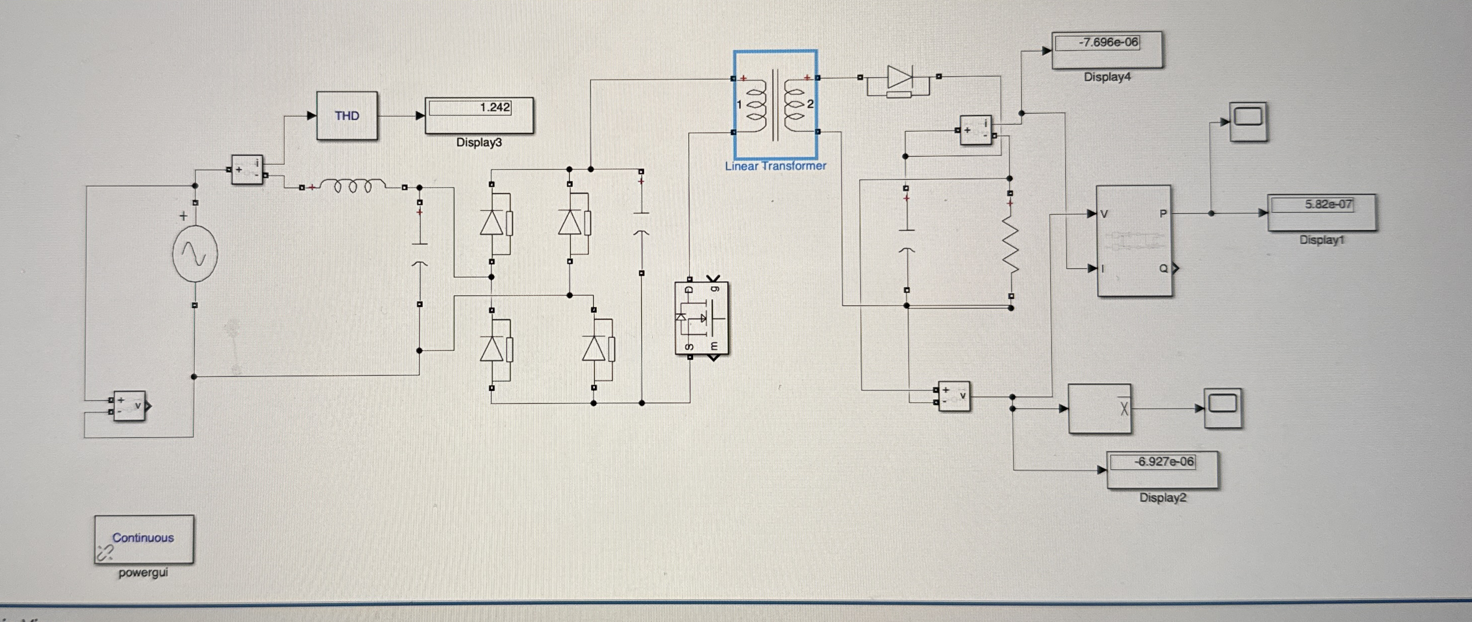 I have this circuit of a Flyback converter in
