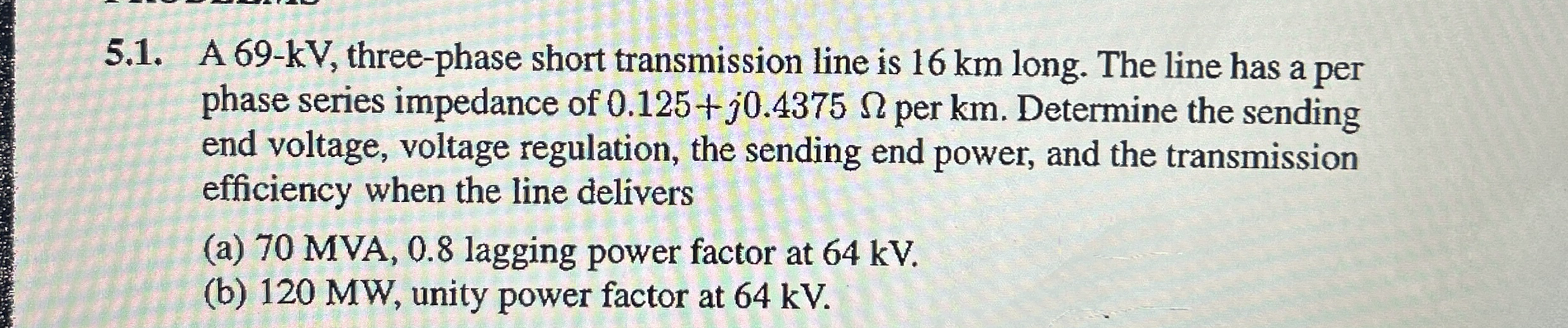 5 . 1 . A 6 9 - k V , three - phase short