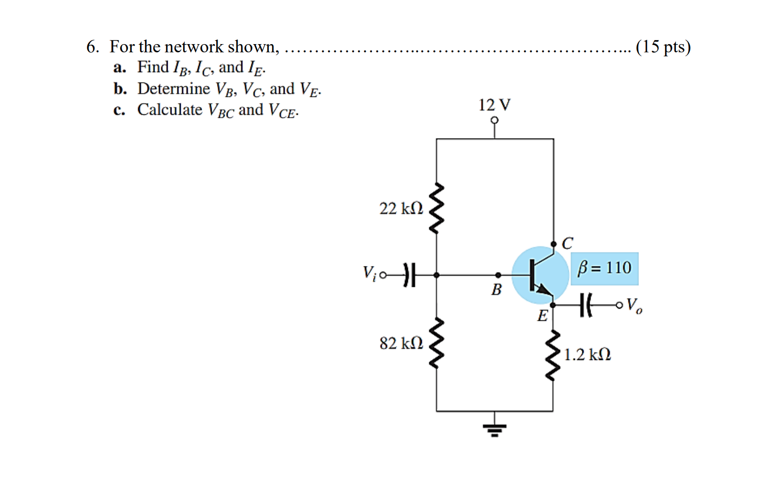 For the network shown, ( 1 5 pts ) a . Find I _ (