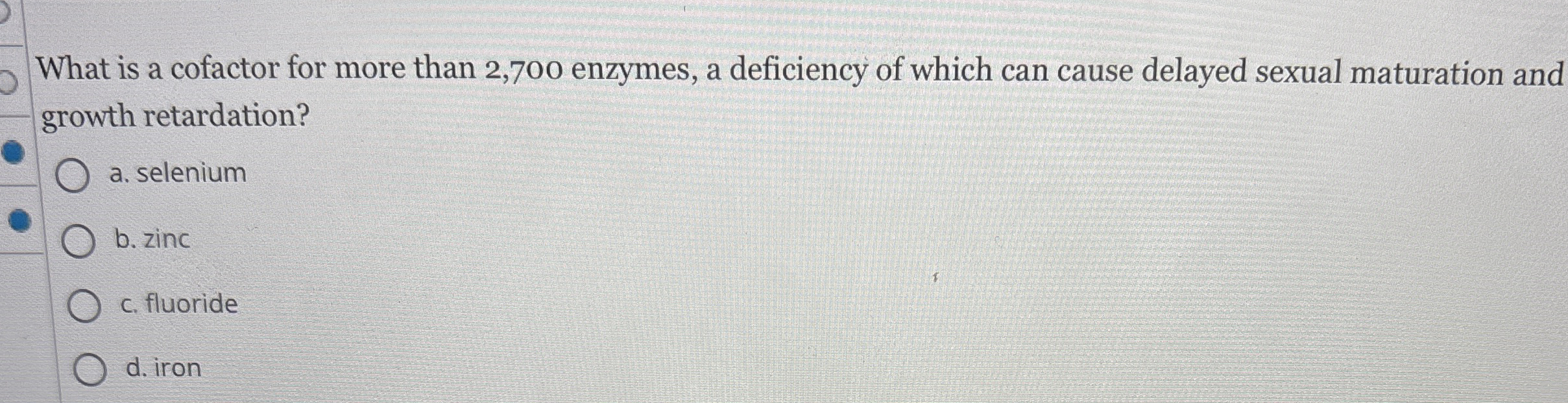 What is a cofactor for more than 2 , 7 0 0