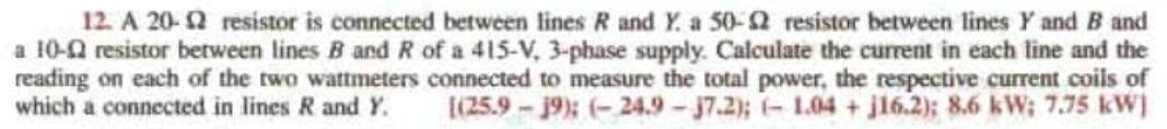 A 2 0 - \ Omega resistor is connected between