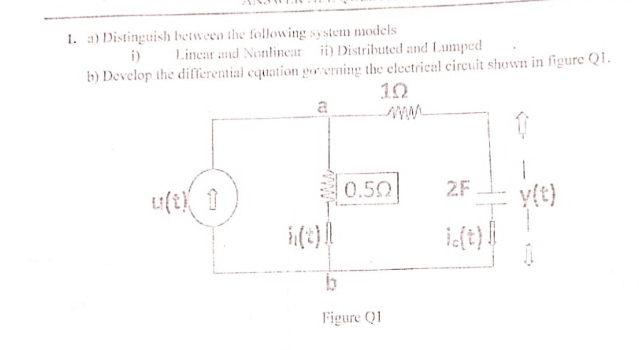 a ) Distinguish between the following system