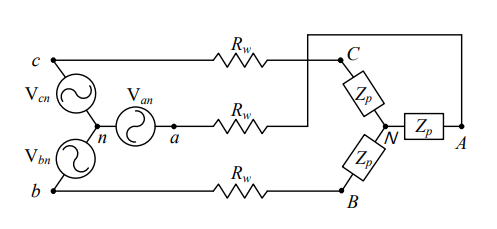 A balanced linear circuit operates in the normal