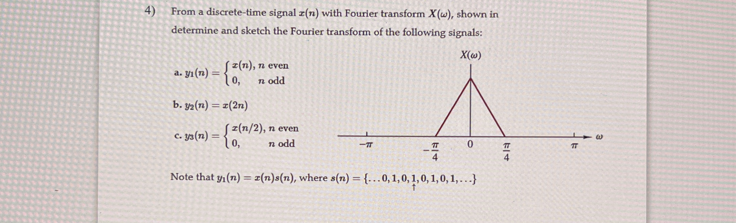 From a discrete - time signal x ( n ) with