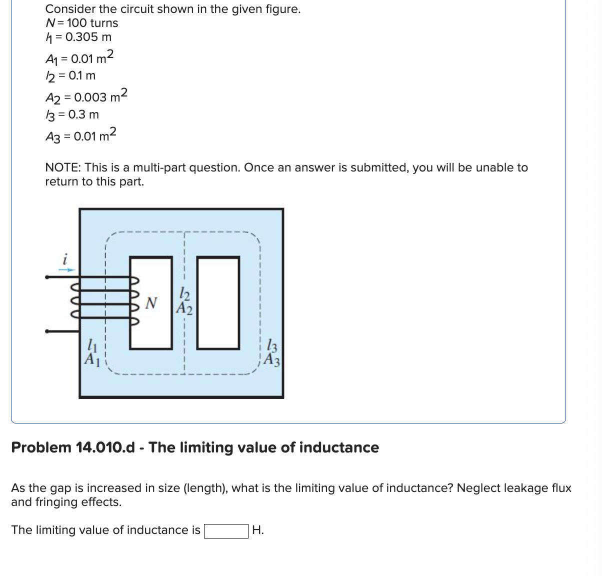 Problem 1 4 . 0 1 0 . d - The limiting value of