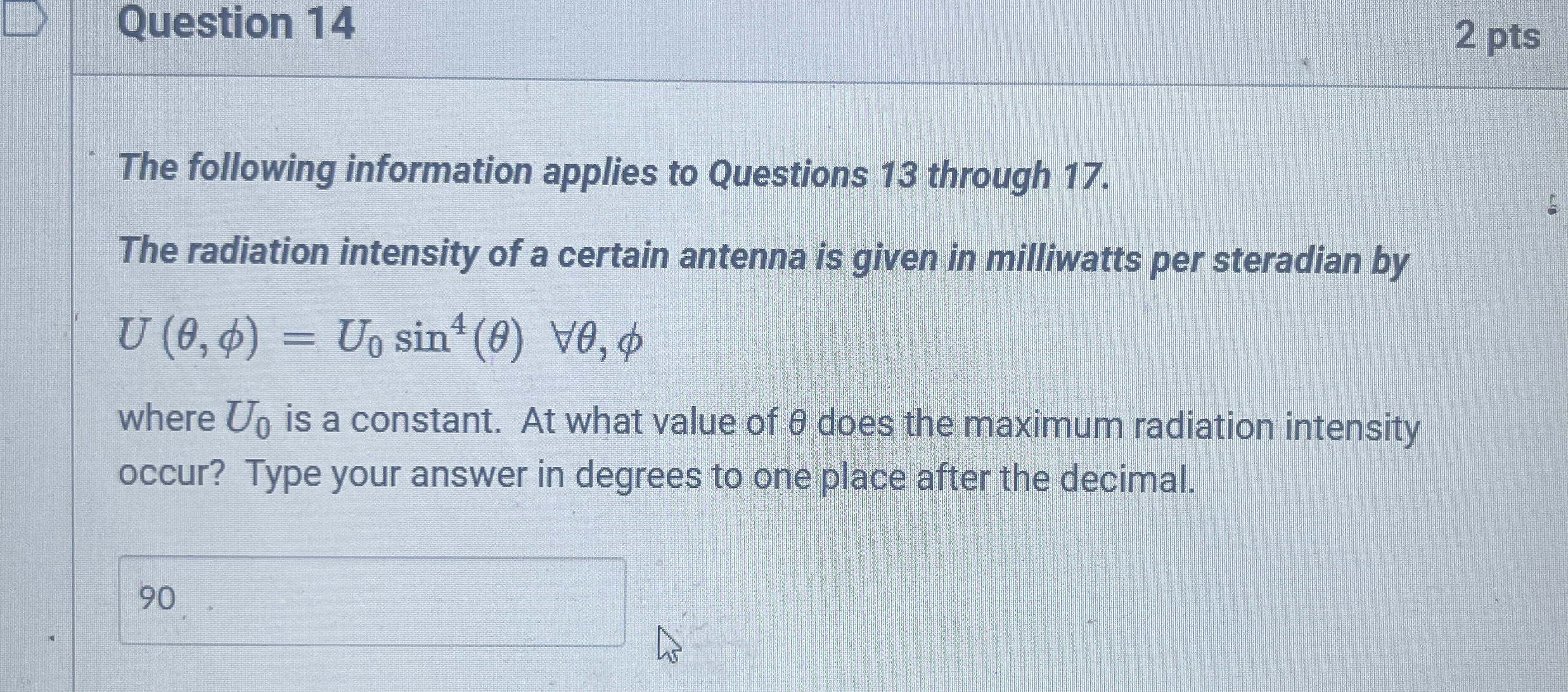 Question 1 4 2 pts The following information