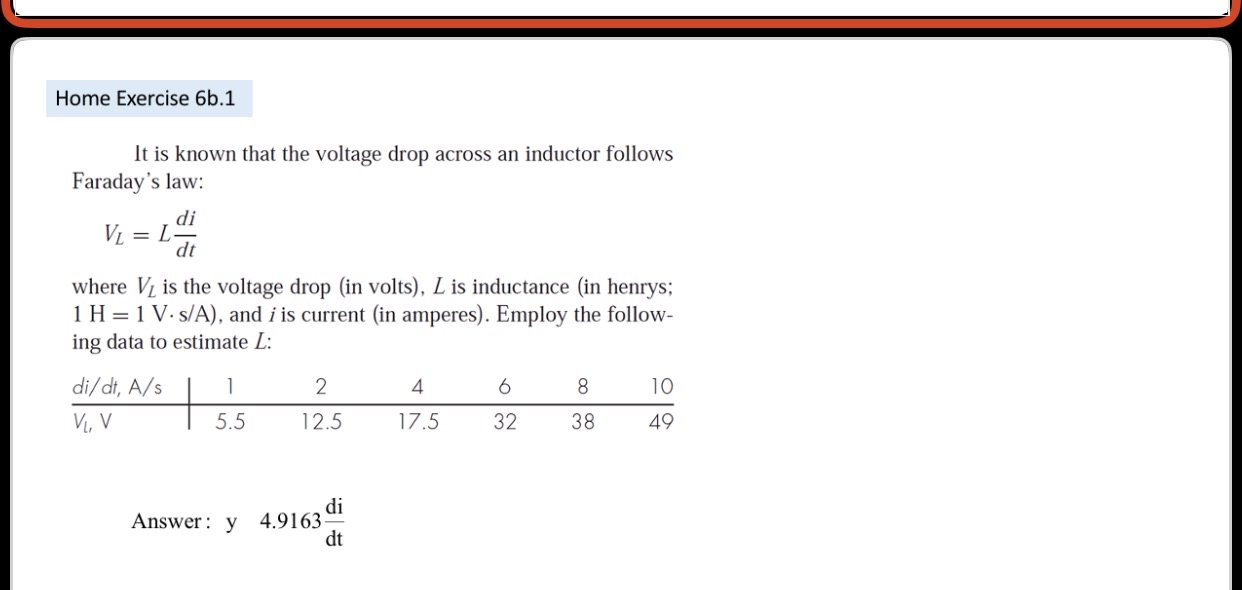 . Home Exercise 6 b . 1 It is known that the