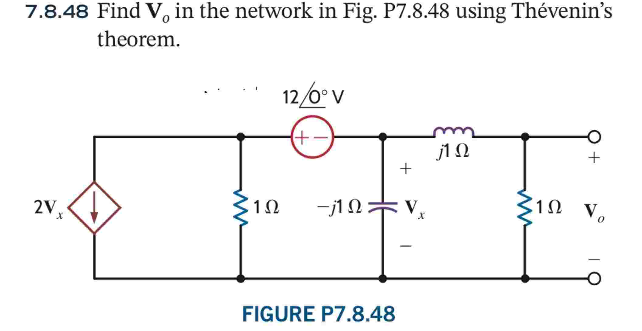 7 . 8 . 4 8 Find \ ( \ mathbf { V } _ { o } \ )