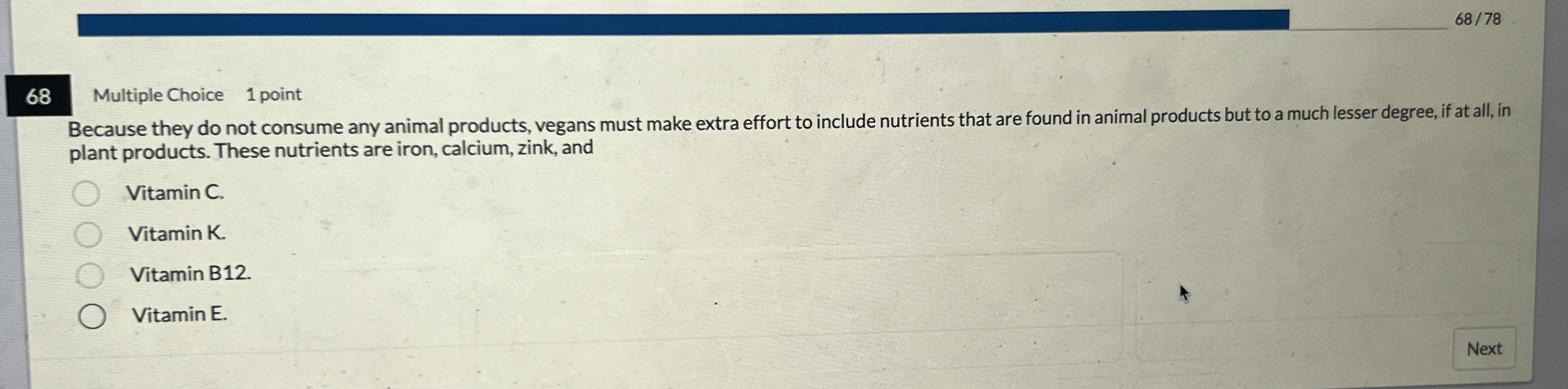 6 8 Multiple Choice 1 point Because they do not