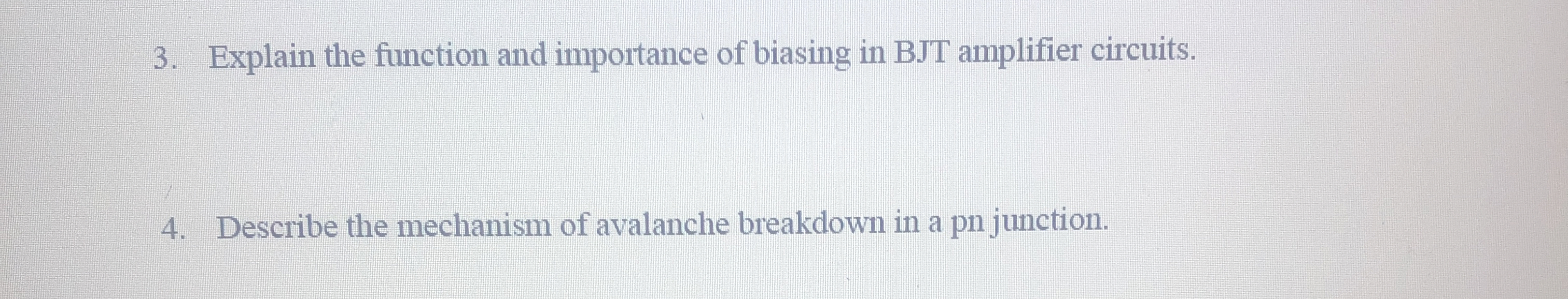 Explain the function and importance of biasing in